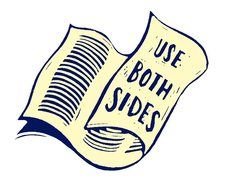 Use Both Sides Of Paper drawing
