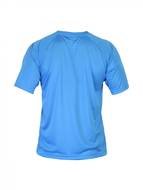 blue sports t-shirt on a white background