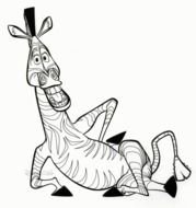 Madagascar cartoon zebra