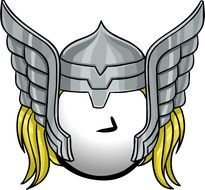 Thor Helmet Template