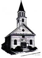 pencil drawing of a church