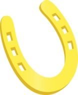 Horse Shoe yellow drawing