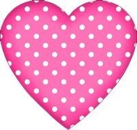 Pink Polka Dot Heart Clip Art Free N2