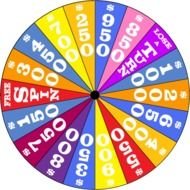 Wheel Of Fortune Clip Art drawing