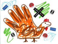 Cool Turkey Drawing