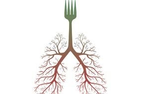 drawing of a fork with long branches