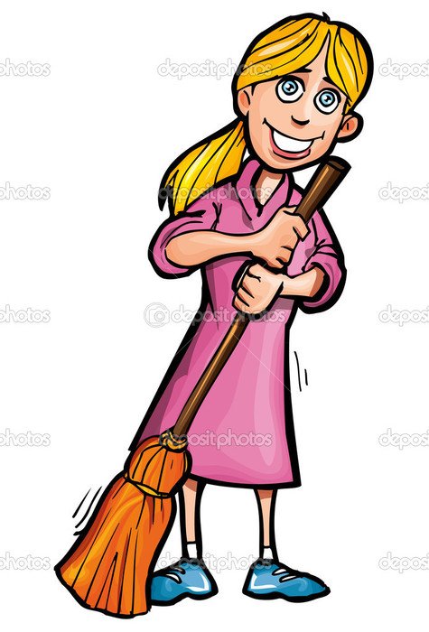Cartoon Cleaning Clip Art N19