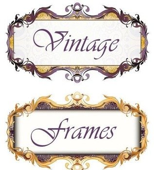 Vintage Frame Vector N4