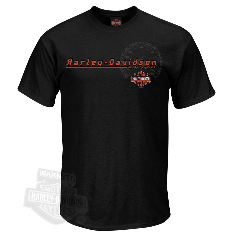 Davidson reg Mens First Gear Fast Dry Wicking Black Short Sleeve T Shirt