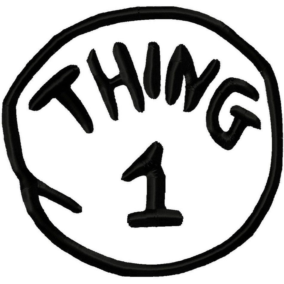 Thing 1 2 Logo Free Image Download