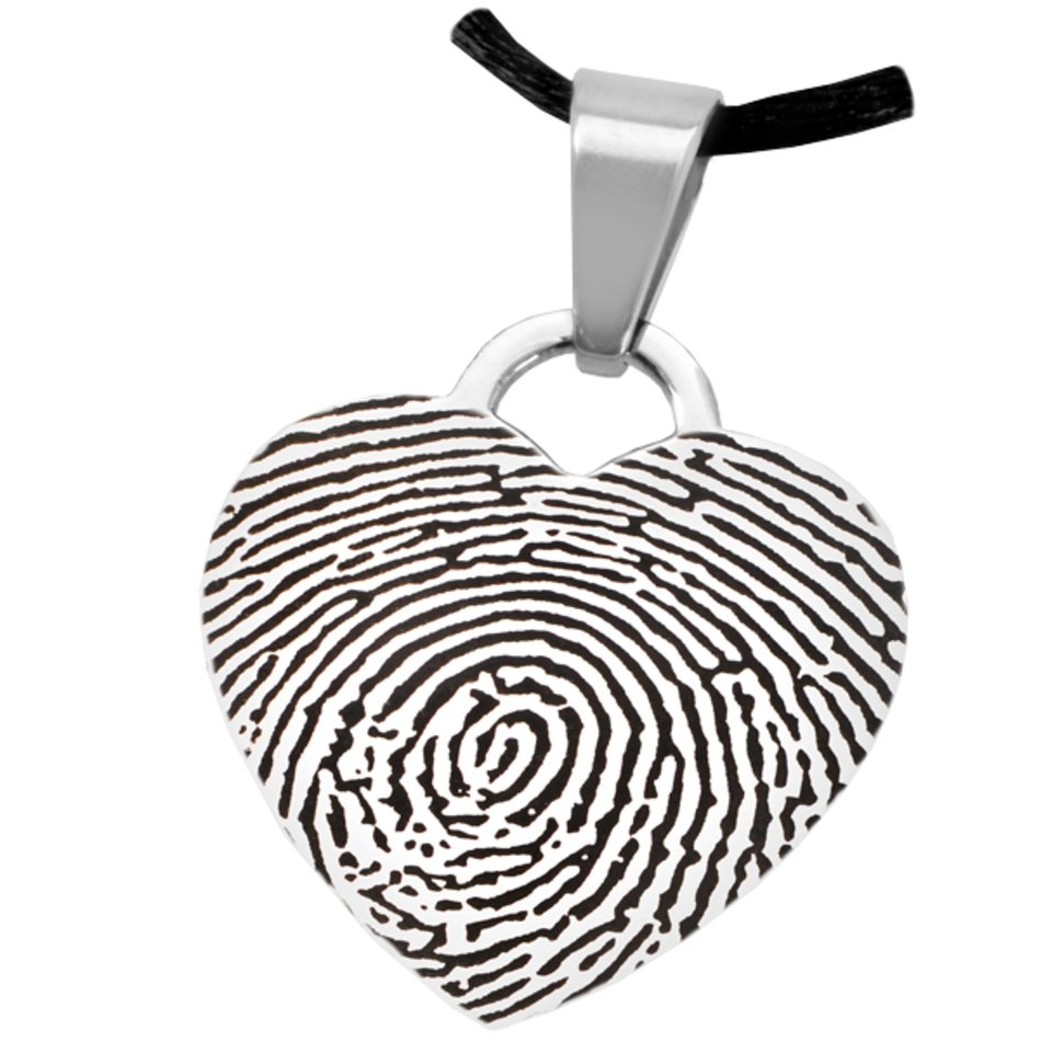 Fingerprint Heart Tattoo