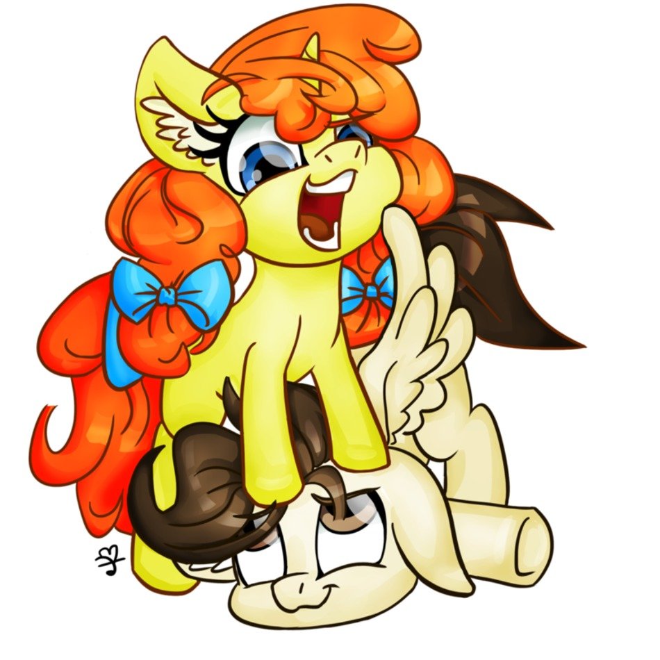 My Little Ponys play drawing