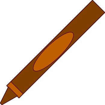 Brown Crayon Clip Art N5