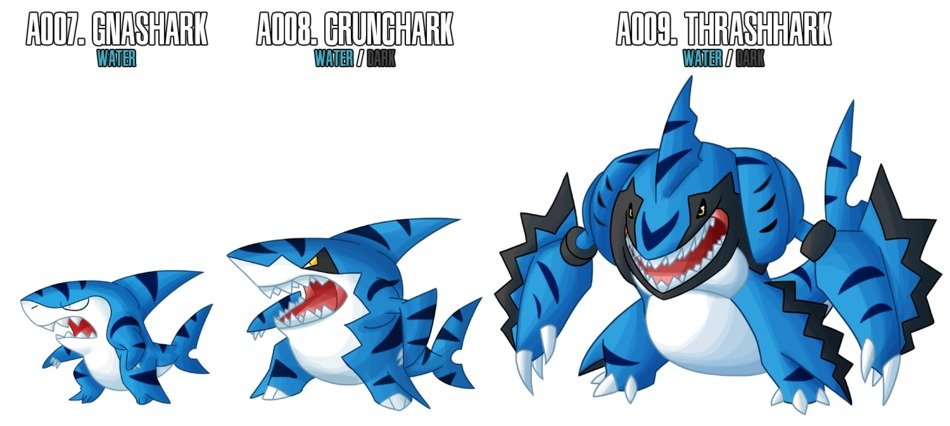 All Water Starter Pokemon drawing