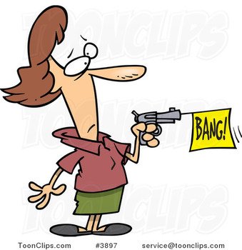 Cartoon Shooting Gun N5