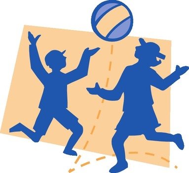Children Playing Silhouette Clip Art N4