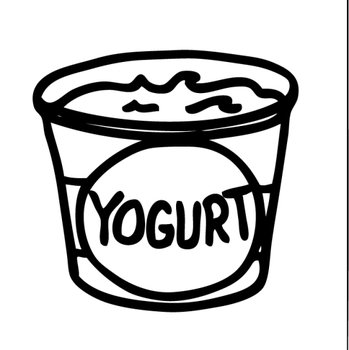 Yogurt Clip Art Black And White N2