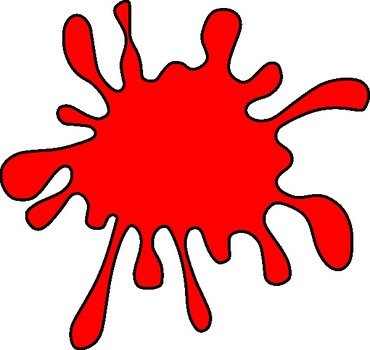 Orange Paint Splash Clip Art