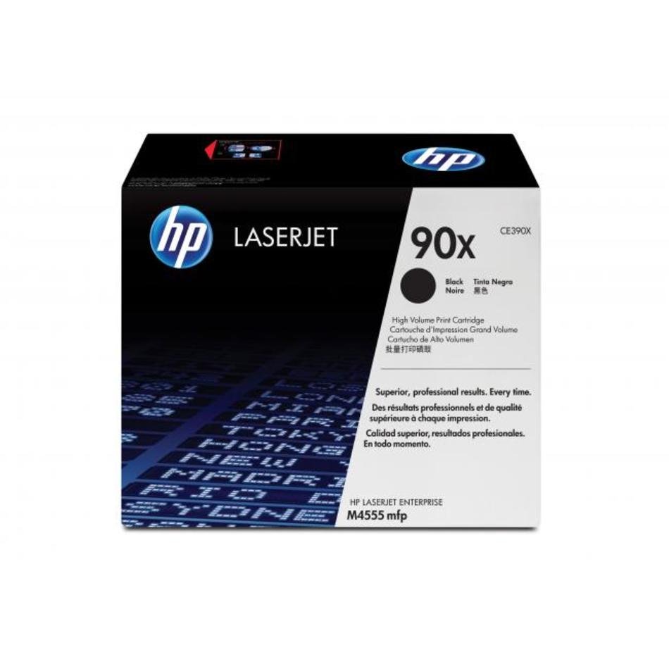 HP 90X High Yield Black Toner Cartridge CE390X