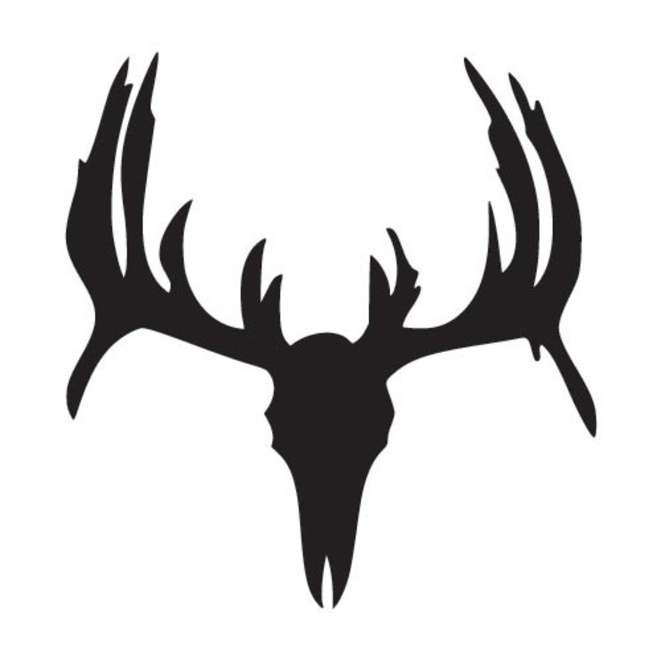 Whitetail Deer Skull Decals N5