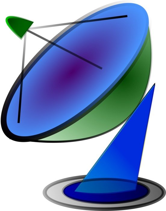 Clip art of cartoon Satellite Dish