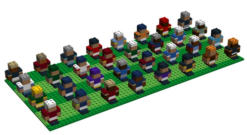 LEGO Football Players drawing
