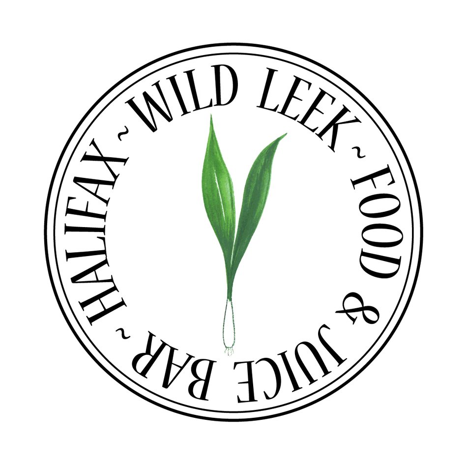 round logo of wild leek bar