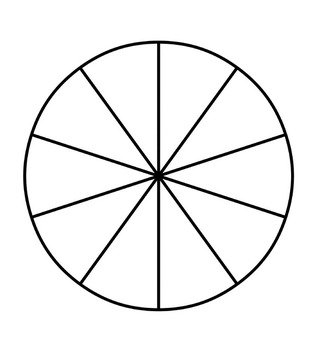 1 10 Fraction Circle