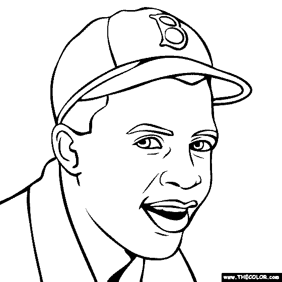 Jackie Robinson Coloring Page free image download