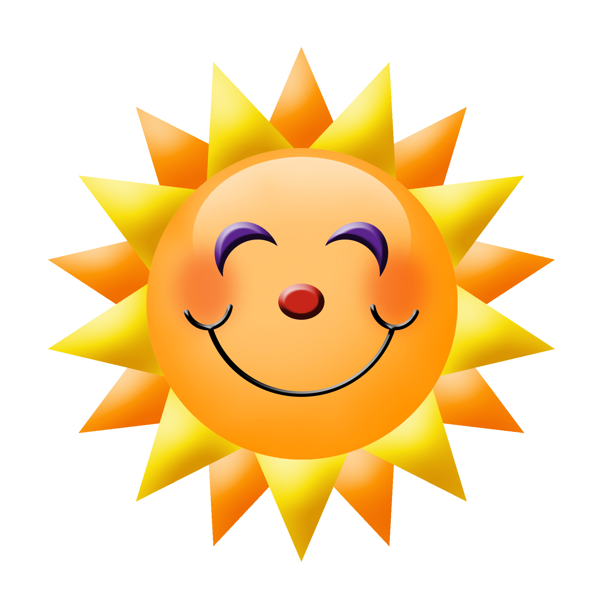 Clip art of happy sun free image download