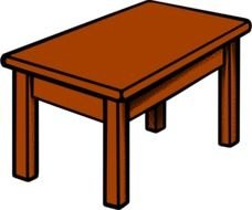Table Coloured By Frankes Line Art