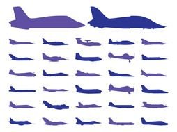 Airplane Silhouette Clip Art drawing