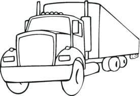 Semi Truck Coloring Pages N5
