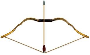 Bow with arrow clipart
