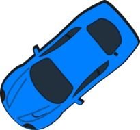 Blue Car Clip Art N33