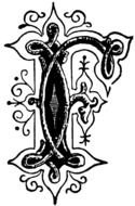 Fancy Letter F as a Clip Art