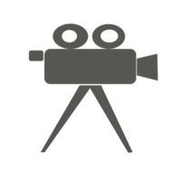 retro movie camera as a picture for clipart