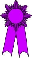 purple prize ribbon