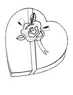 Valentine Coloring Page drawing