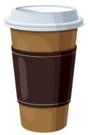 brown Coffee Cup drawing