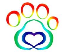 Heart Paw Print Clip Art N21
