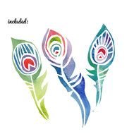 Peacock Feather Clip Art N35