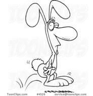 Cartoon Bunny Hopping N2