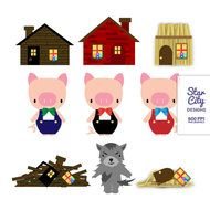 Three Little Pigs Clip Art N20