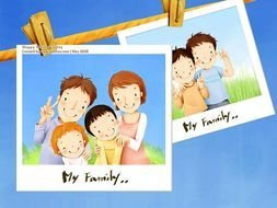 Happy Family Cartoon N4