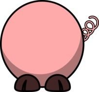 Cartoon Pig Body N2