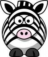Studiofibonacci Cartoon Zebra Clip Art Kostenlose Vektoren