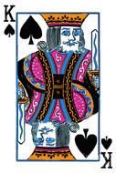 king in playing cards as a picture for clipart