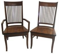 wooden chairs on a white background