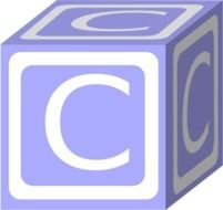 Baby Blocks Letter C Clip Art